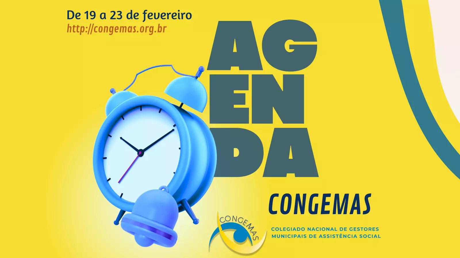 Agenda da semana! (De 19 a 23 de fevereiro)